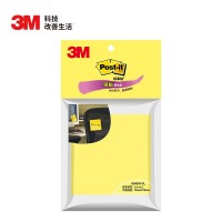 3M 654SN-YL 报事贴 便条纸/便利贴/便签纸/便签本 狠贴系列 荧光黄 76*7