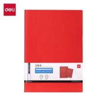 得力DP401皮面本16K-80张（红色）(本)