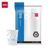 得力DP749纸杯(白)(228mL)(50只/包)