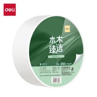 得力本木臻选WP2240-01大盘纸2层240米(白)(12卷/箱)