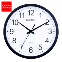 齐心 L821 挂钟 14寸 φ352mm 黑
