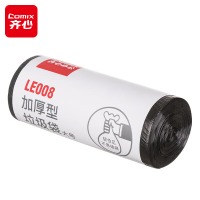 齐心 LE008 加厚点断式平口垃圾袋 50*60cm 30个/卷 黑