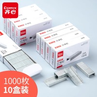齐心 B3058 24/6 优质高强度订书钉/统一钉/标准钉（10盒/条）