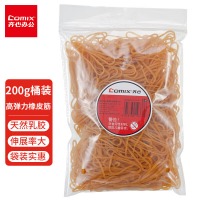 齐心 B3515 橡皮筋 吊挂装 200g 黄