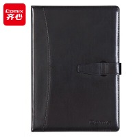 齐心 C5808 皮面笔记本 25K 114张 黑